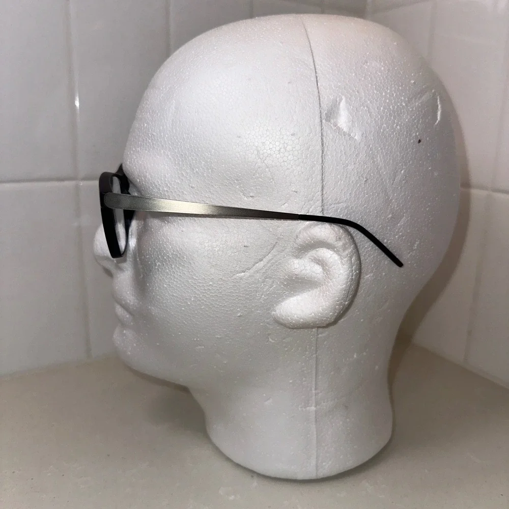 Eyebuydirect Karat Eyeglasses Frames only 52-17-145 Black Pewter Full‎ Rim